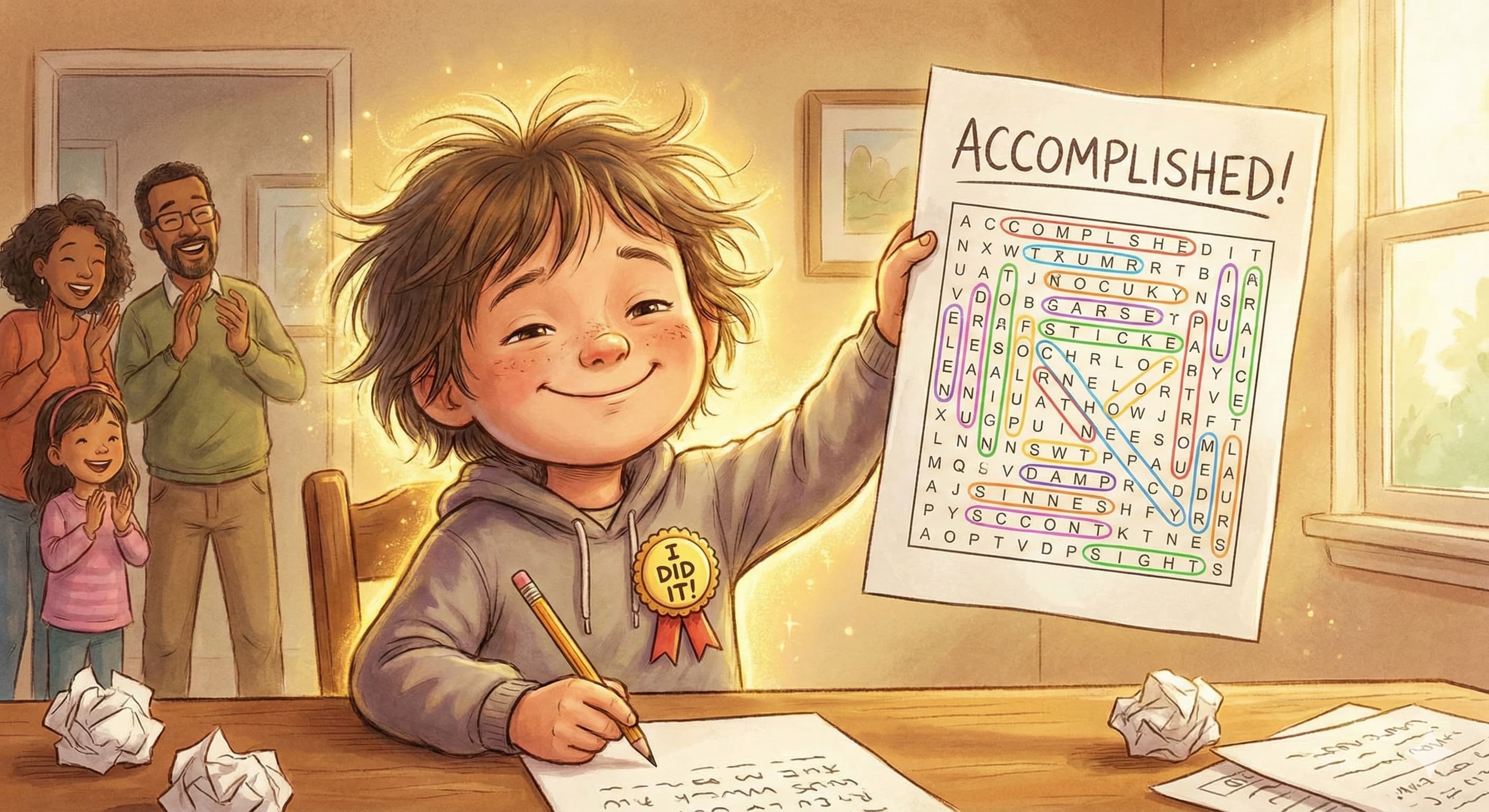 Building Confidence and Patience through Word Search Puzzles